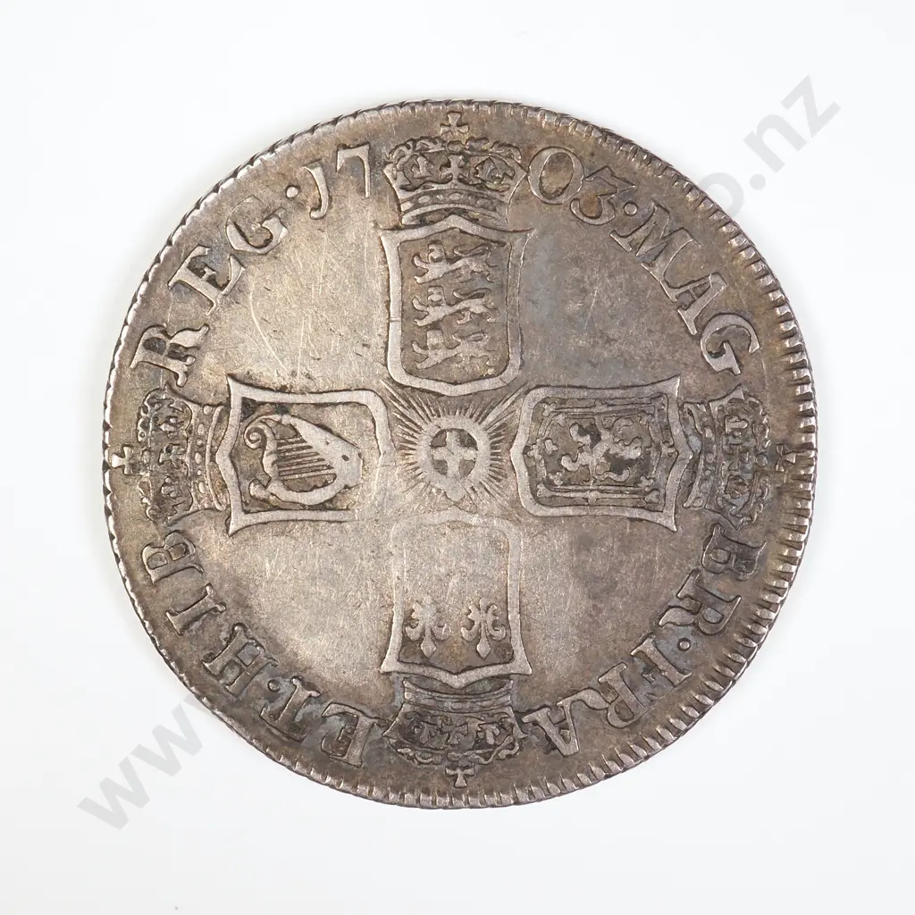 GB 1703 Vigo Shilling - Queene Anne Image 1++