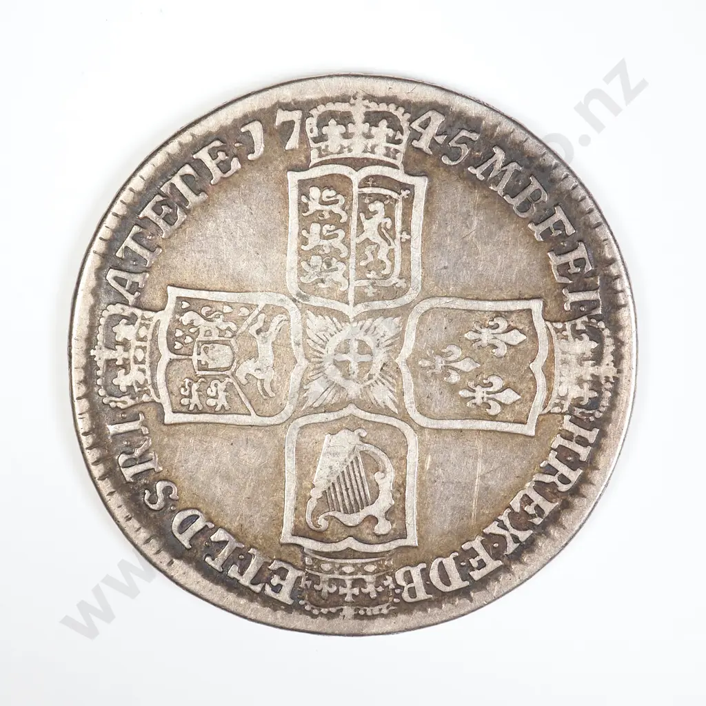 GB 1745 Lima Half Crown - George II Image 1++
