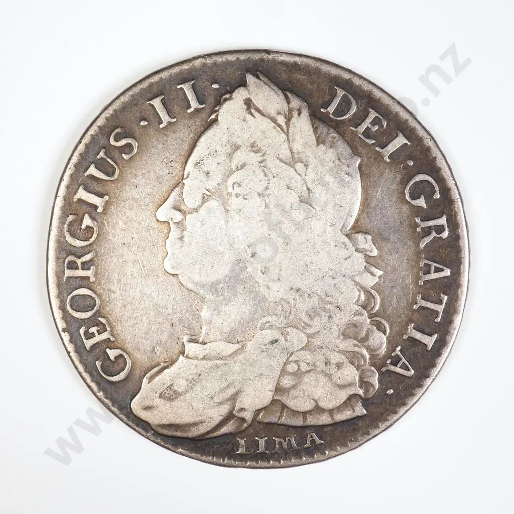 GB 1745 Lima Half Crown - George II Image 1++