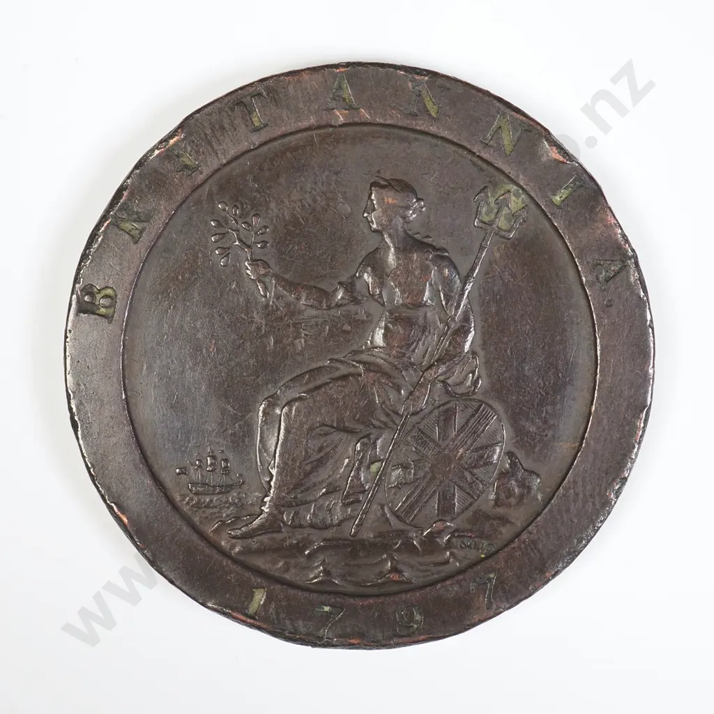 GB 1797 "Cartwheel" Penny - George III Image 1++