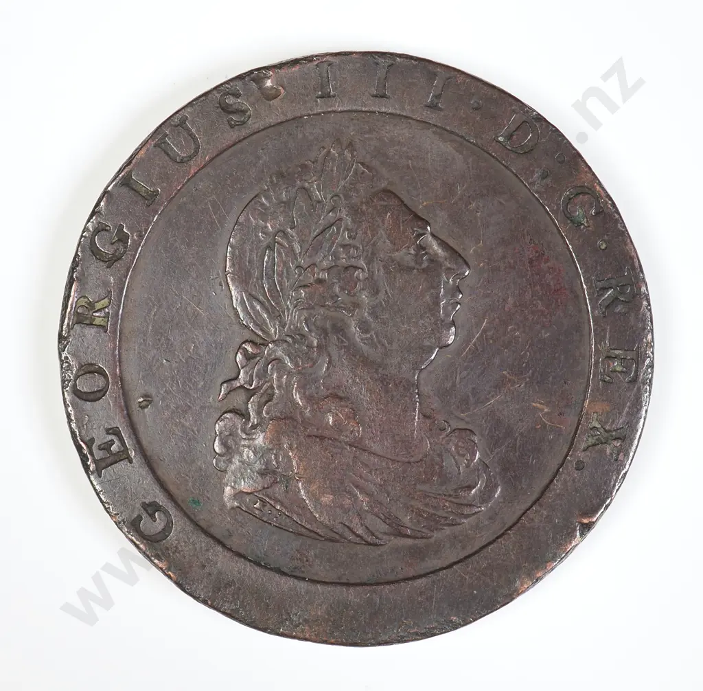 GB 1797 "Cartwheel" Penny - George III Image 1++