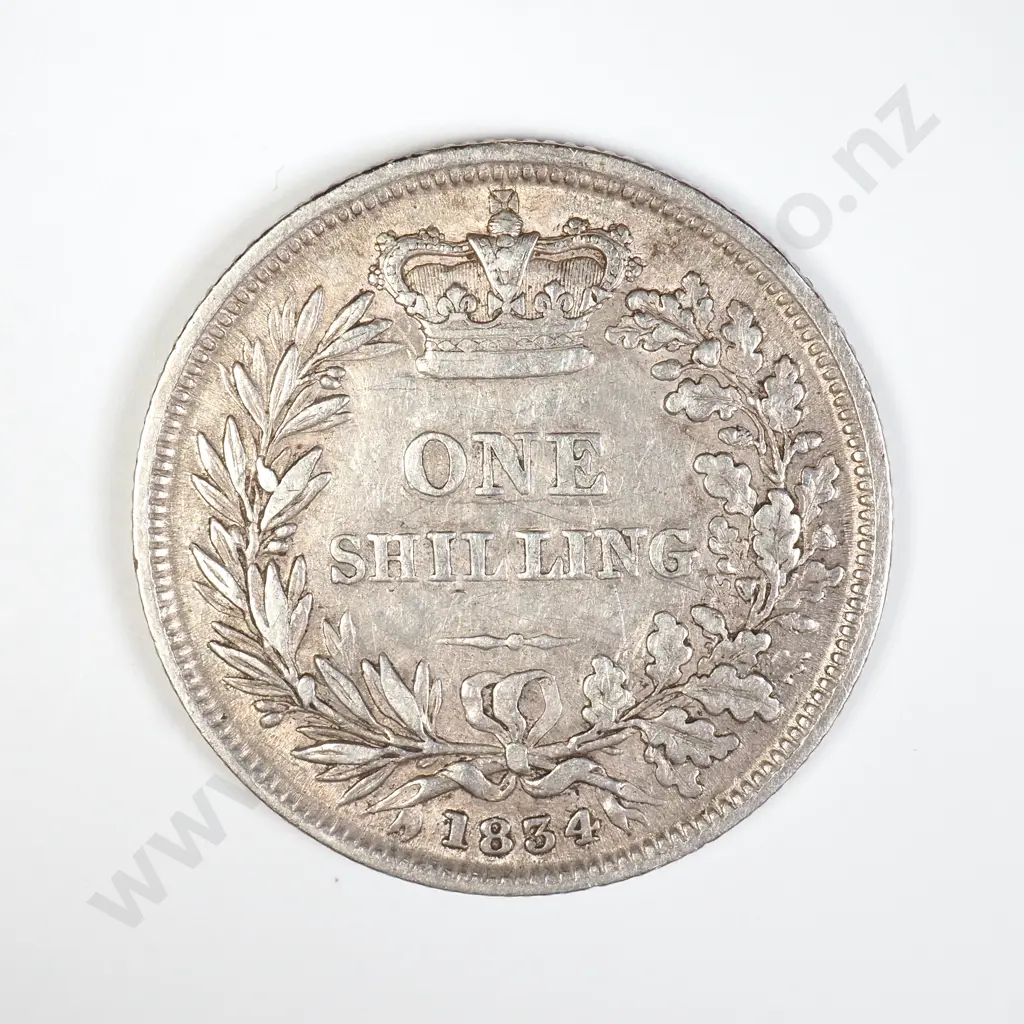 GB 1834 Shilling - William IV Image 1++