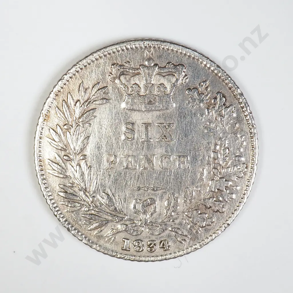 GB 1834 Sixpence - William IV Image 1++