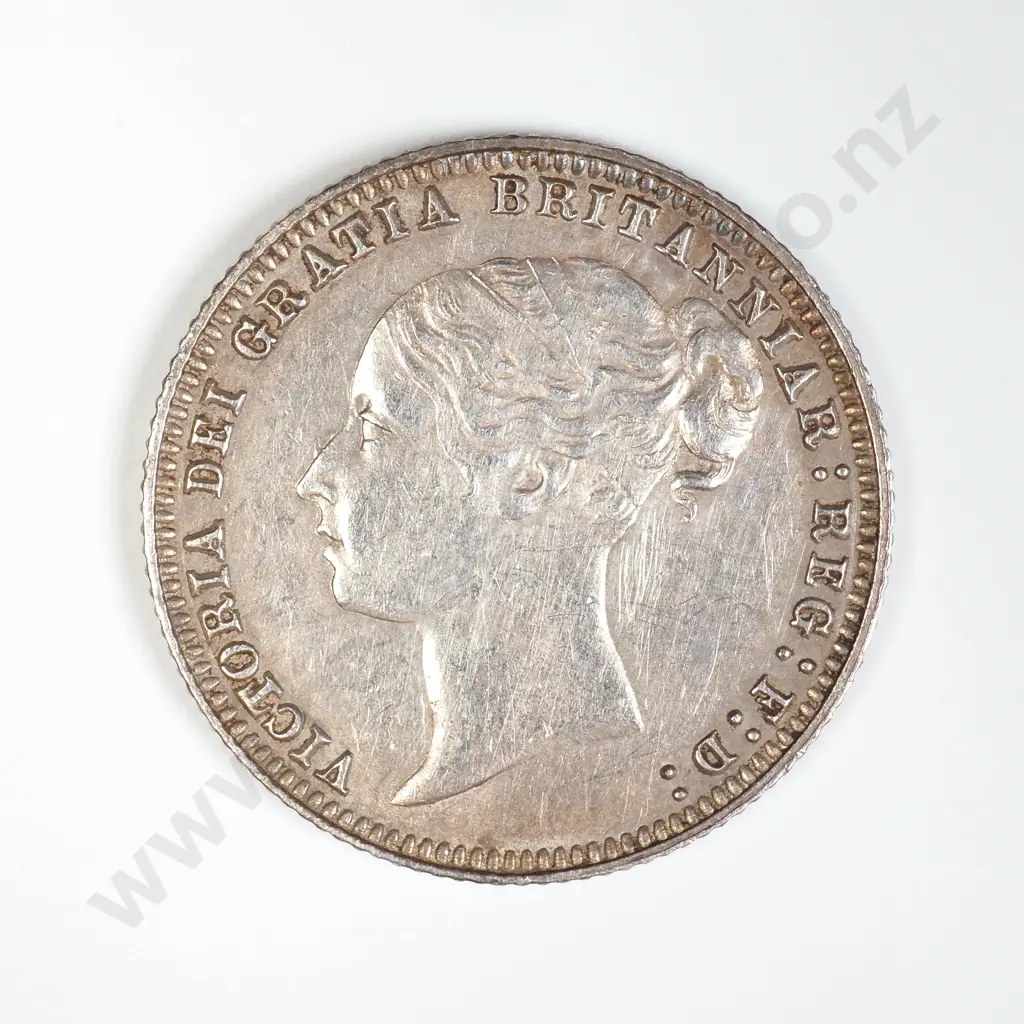 GB 1877 Young Head Shilling Image 1++
