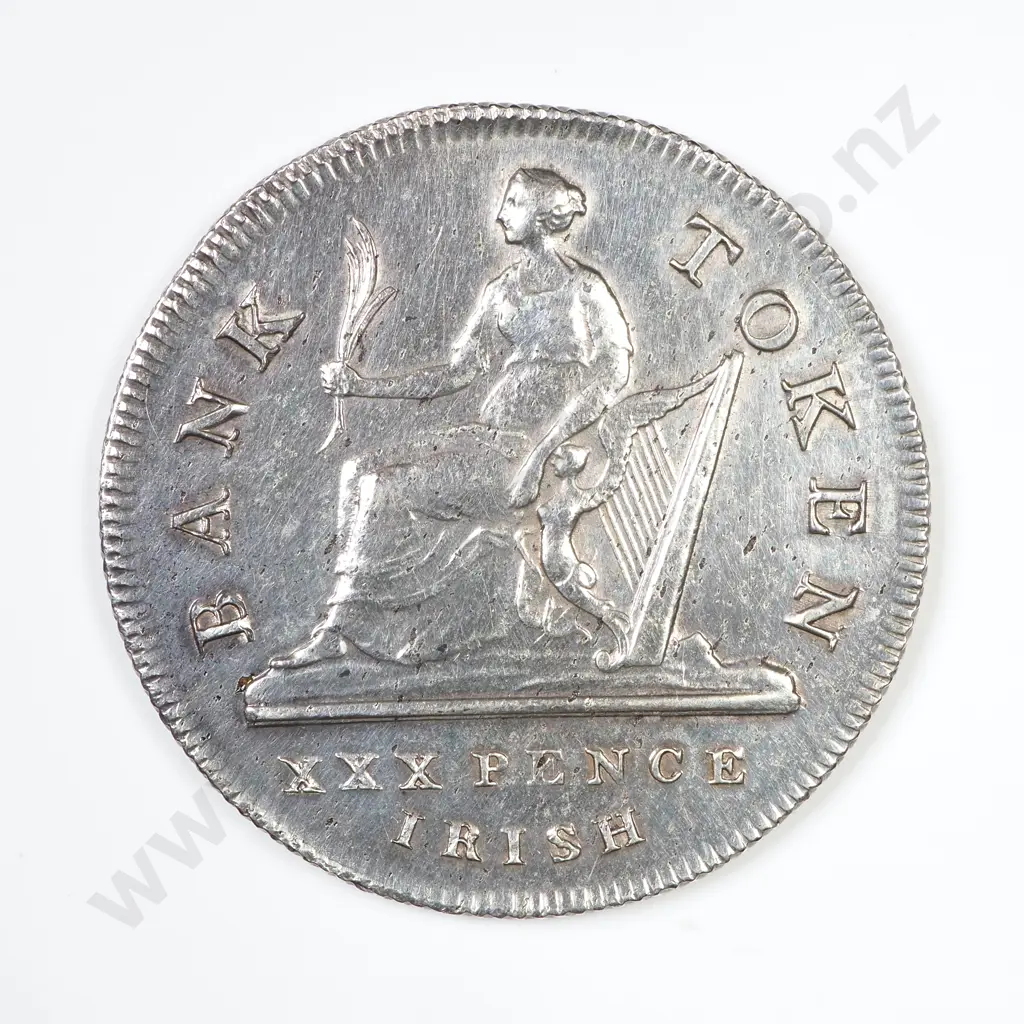 Ireland 1808 Thirty Pence (Half Crown) Bank Token Image 1++