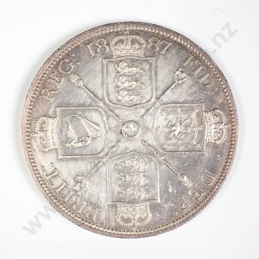 GB 1887 Double Florin Image 1++