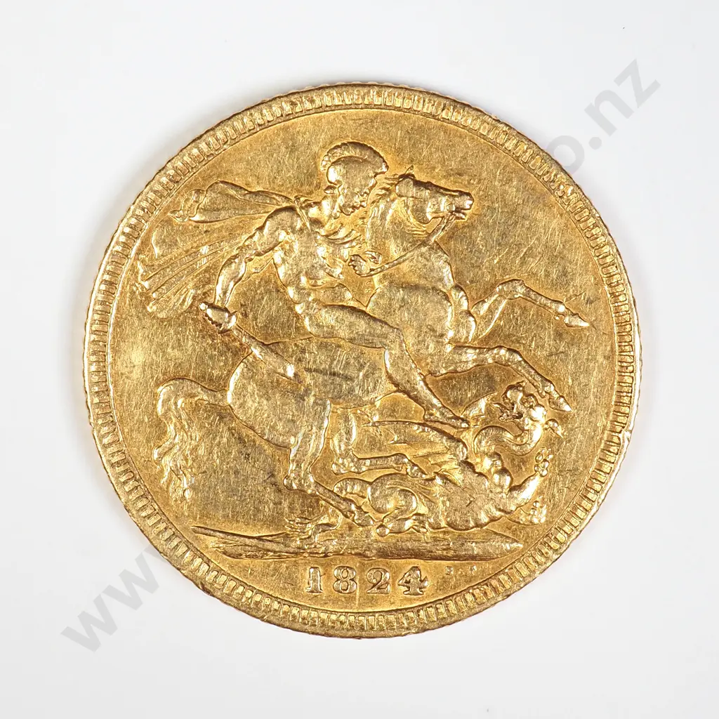 GB 1824 Sovereign - George IV Image 1++