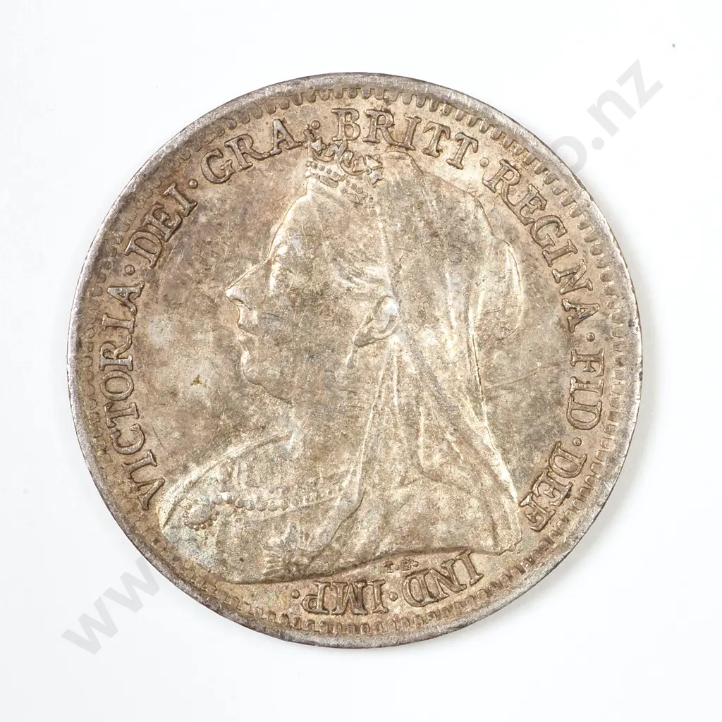 GB 1900 Threepence - Better Grade Image 1++