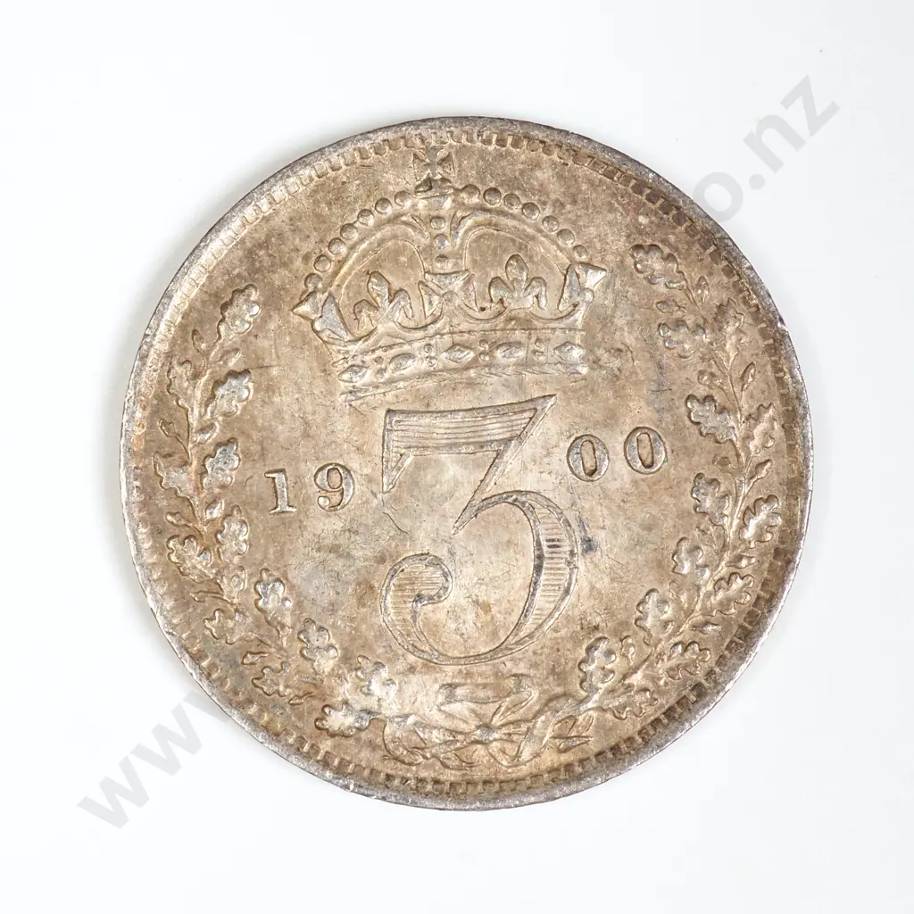 GB 1900 Threepence - Better Grade Image 1++