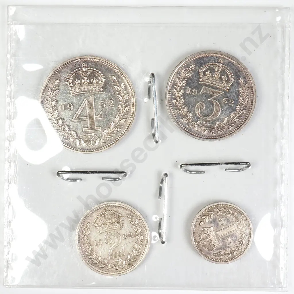 GB 1952 Maundy Set Image 1++