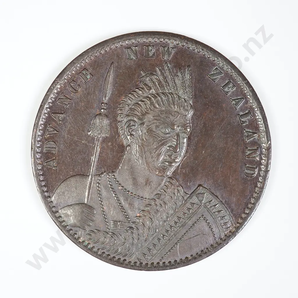 NZ 1881 Milner & Thompson Penny Token Image 1++