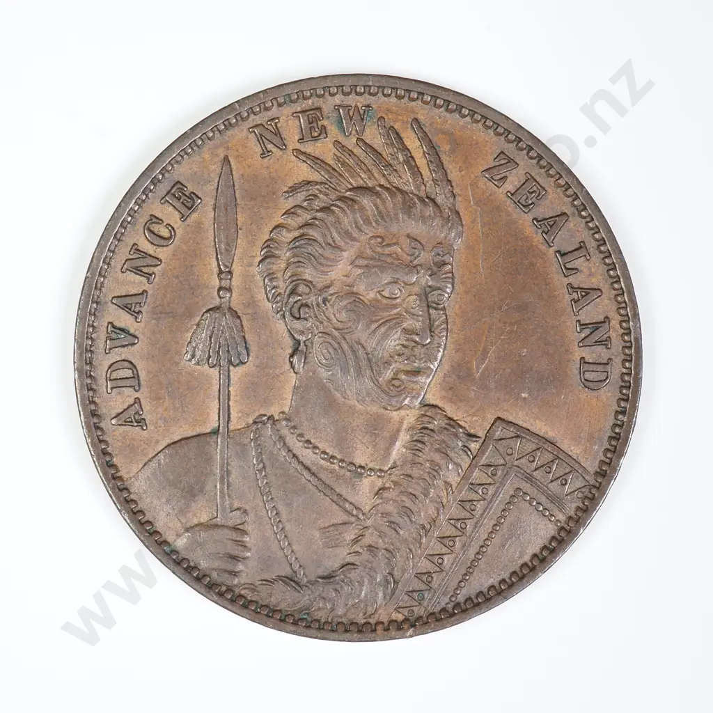 NZ 1881 Milner & thompson Penny Token Image 1++