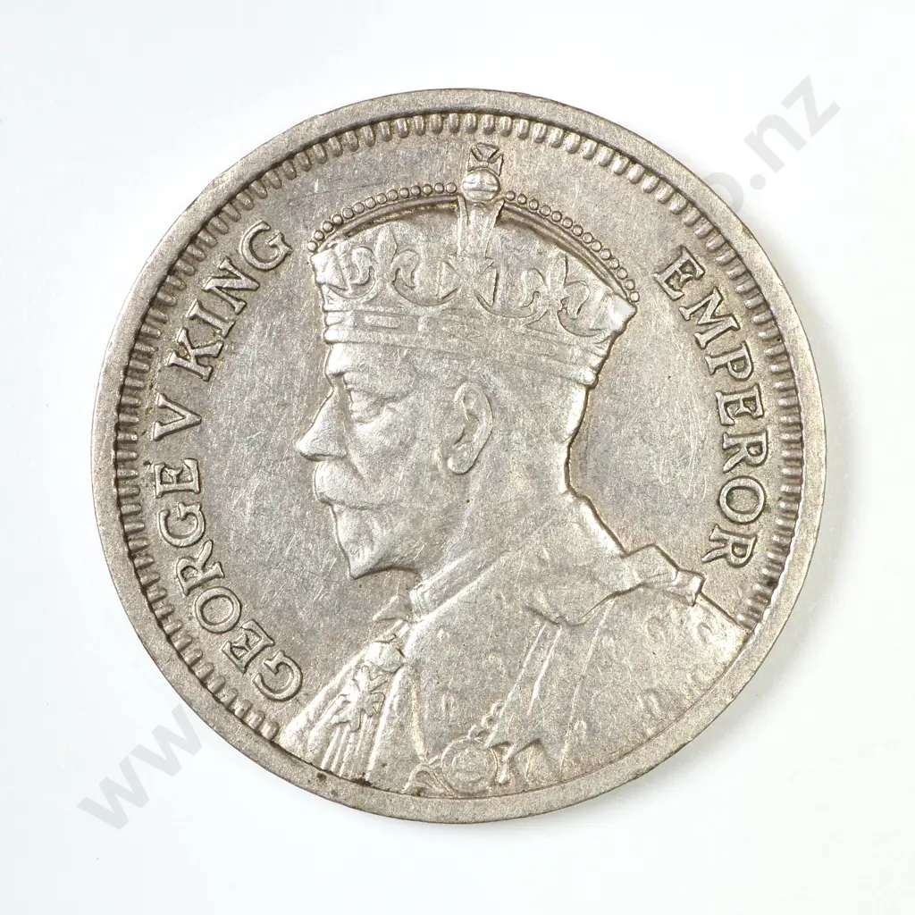 NZ 1935 Threepence Coin Image 1++