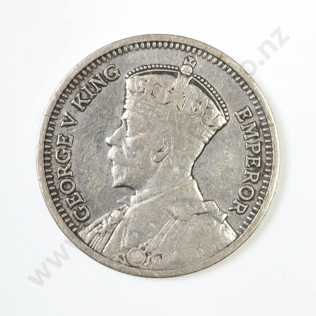 NZ 1935 Threepence Coin Image 1++