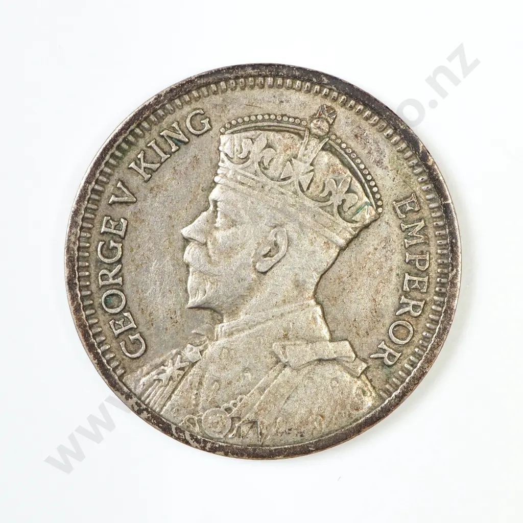 NZ 1935 Threepence Coin Image 1++