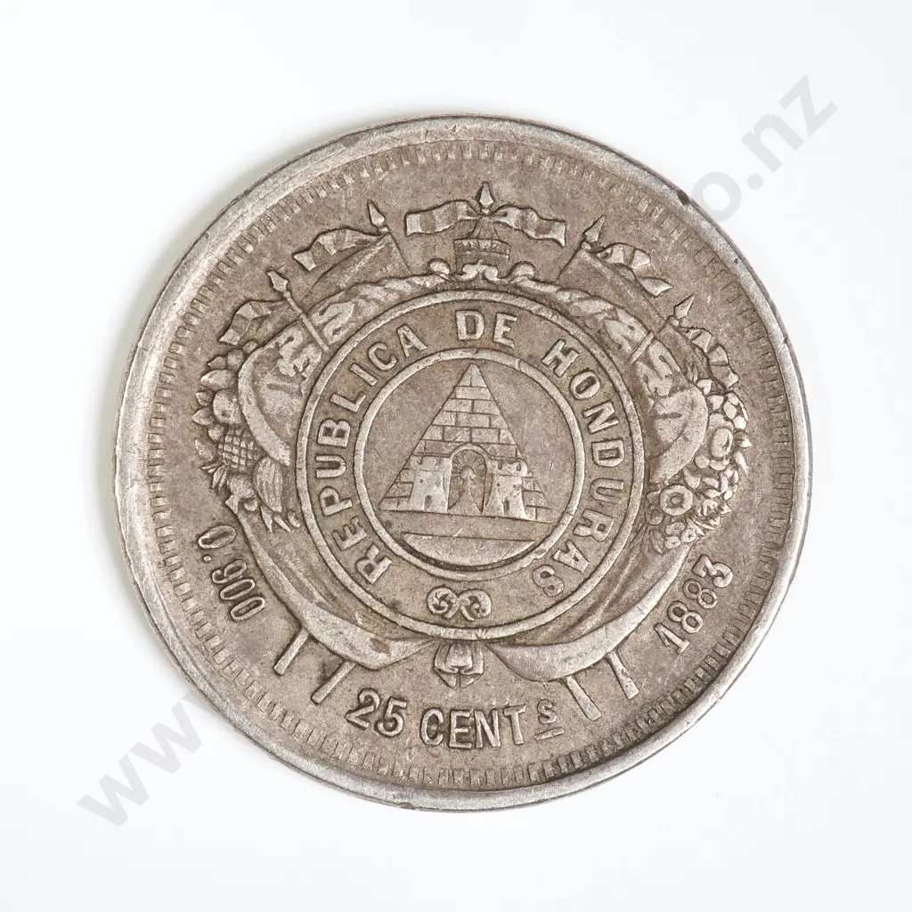 Honduras 1883 25 Centavos Image 1++