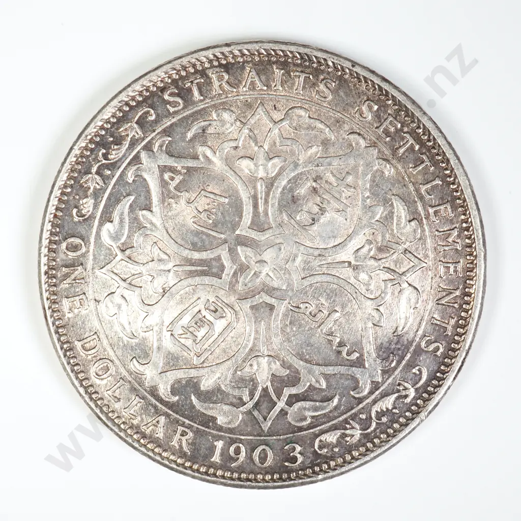 Straits Settlements 1903 Dollar Image 1++