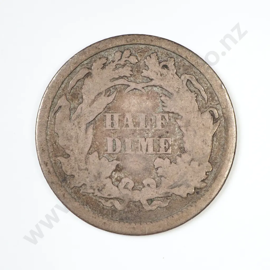 U.S.A. 1871 Seated Liberty 1/2 Dime Image 1++