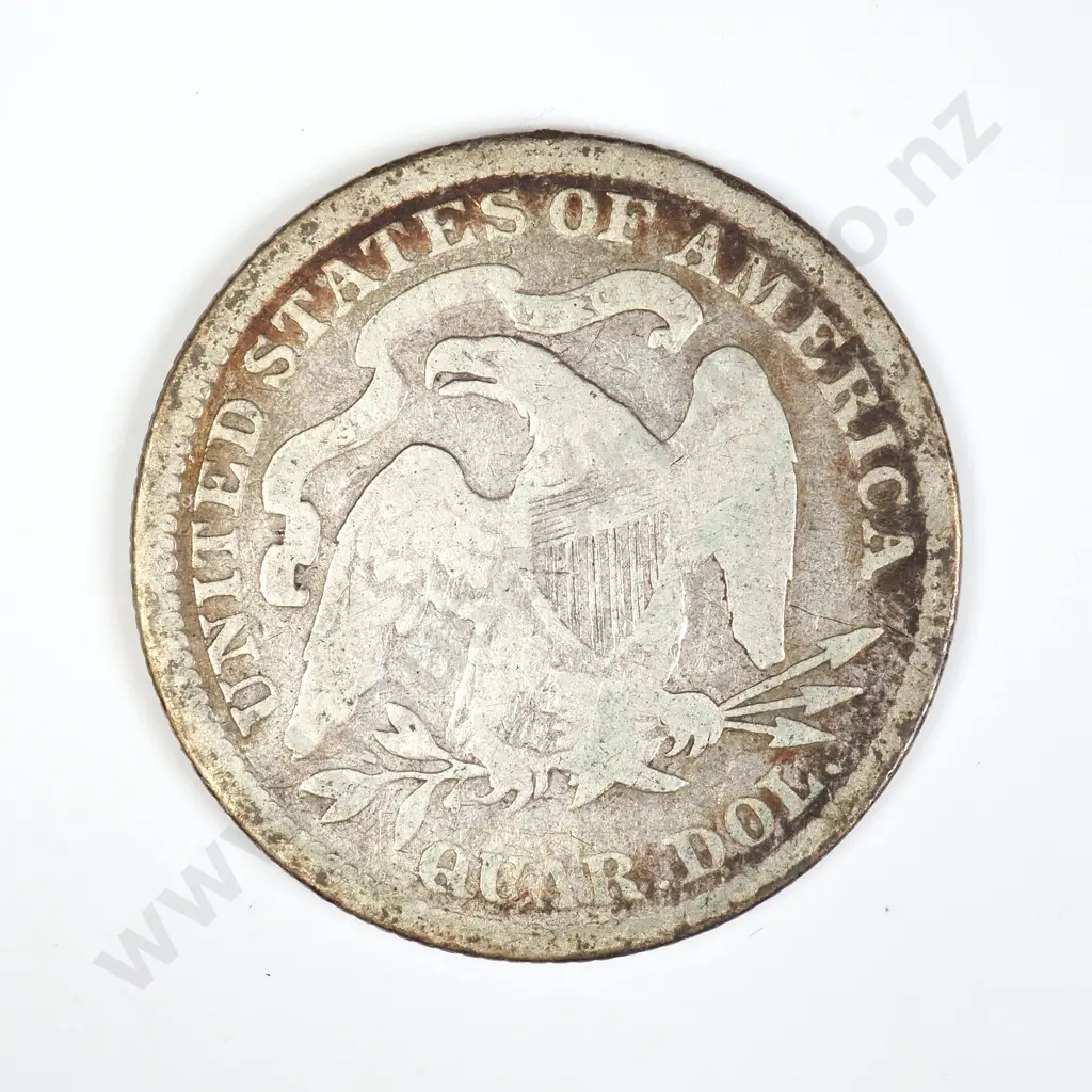 U.S.A. 1875 Seated Liberty 1/4 Dollar Image 1++