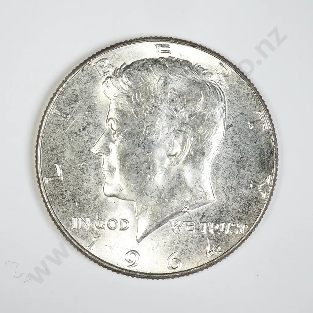 U.S.A. 1964 Silver 1/2 Dollar Image 1++