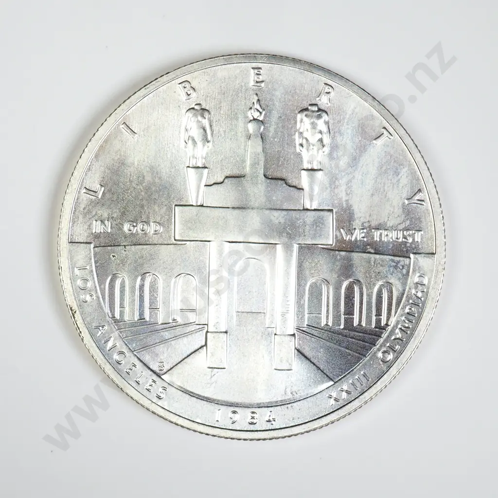 U.S.A. 1984 Commemorative Silver Dollar Image 1++