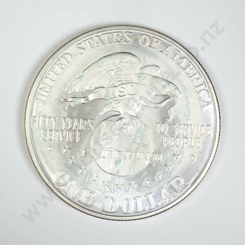 U.S.A. 1991 Commemorative Silver Dollar Image 1++