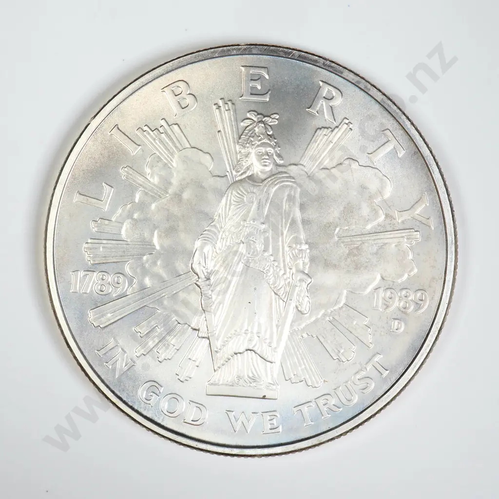 U.S.A. 1989 Commemorative Silver Dollar Image 1++