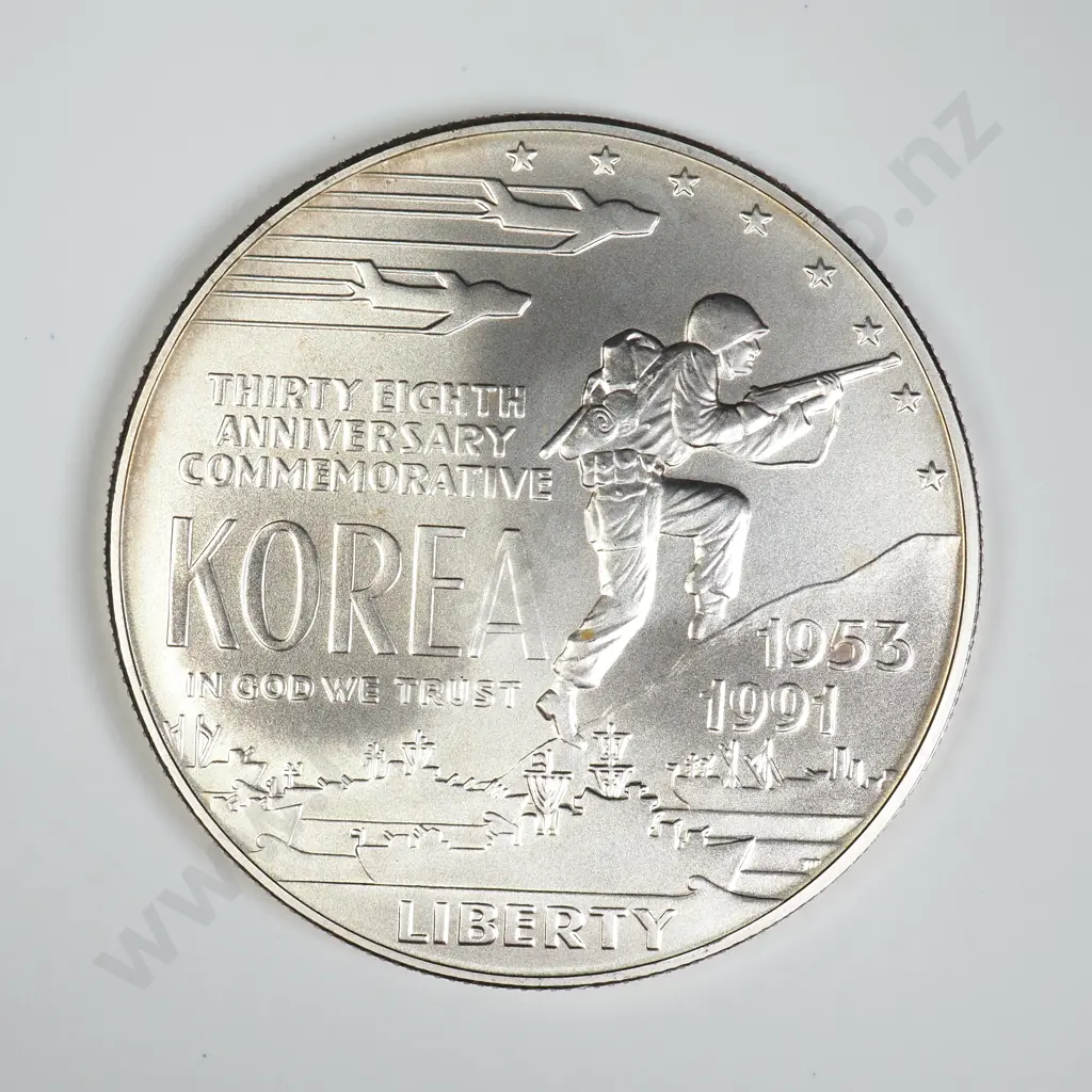 U.S.A. 1991 Commemorative Silver Dollar Image 1++