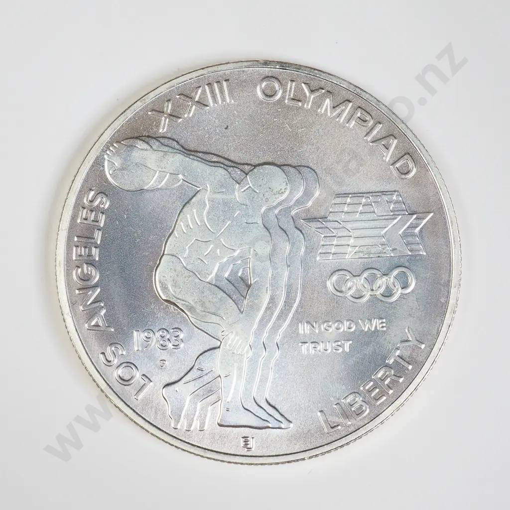 U.S.A. 1983 Commemorative Silver Dollar Image 1++