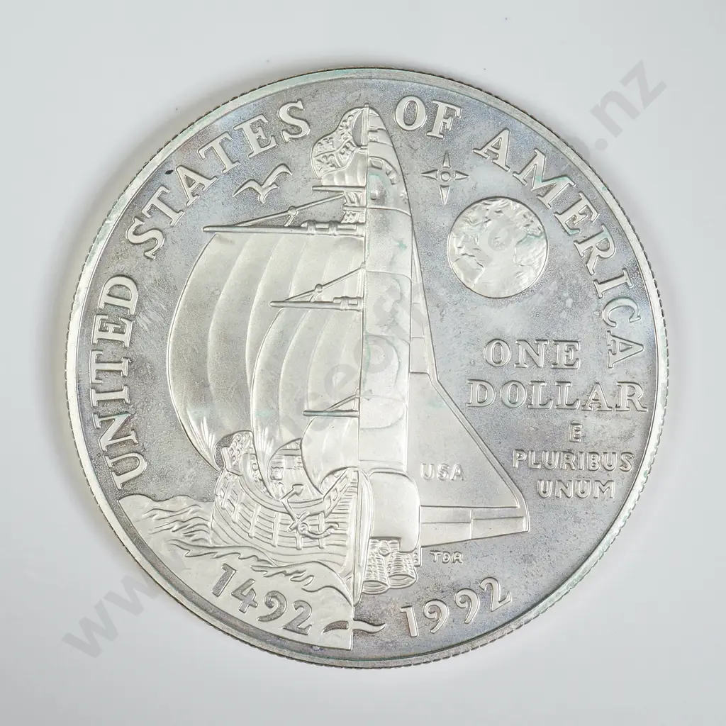 U.S.A. 1992 Commemorative Silver Dollar Image 1++