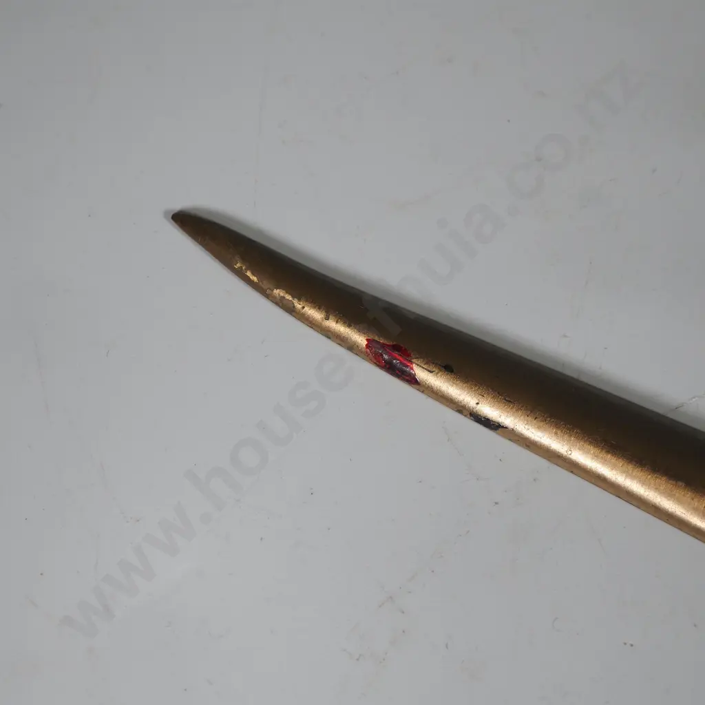 Two Brass Letter Openers & Lion Head Drawer Pull Image 1++