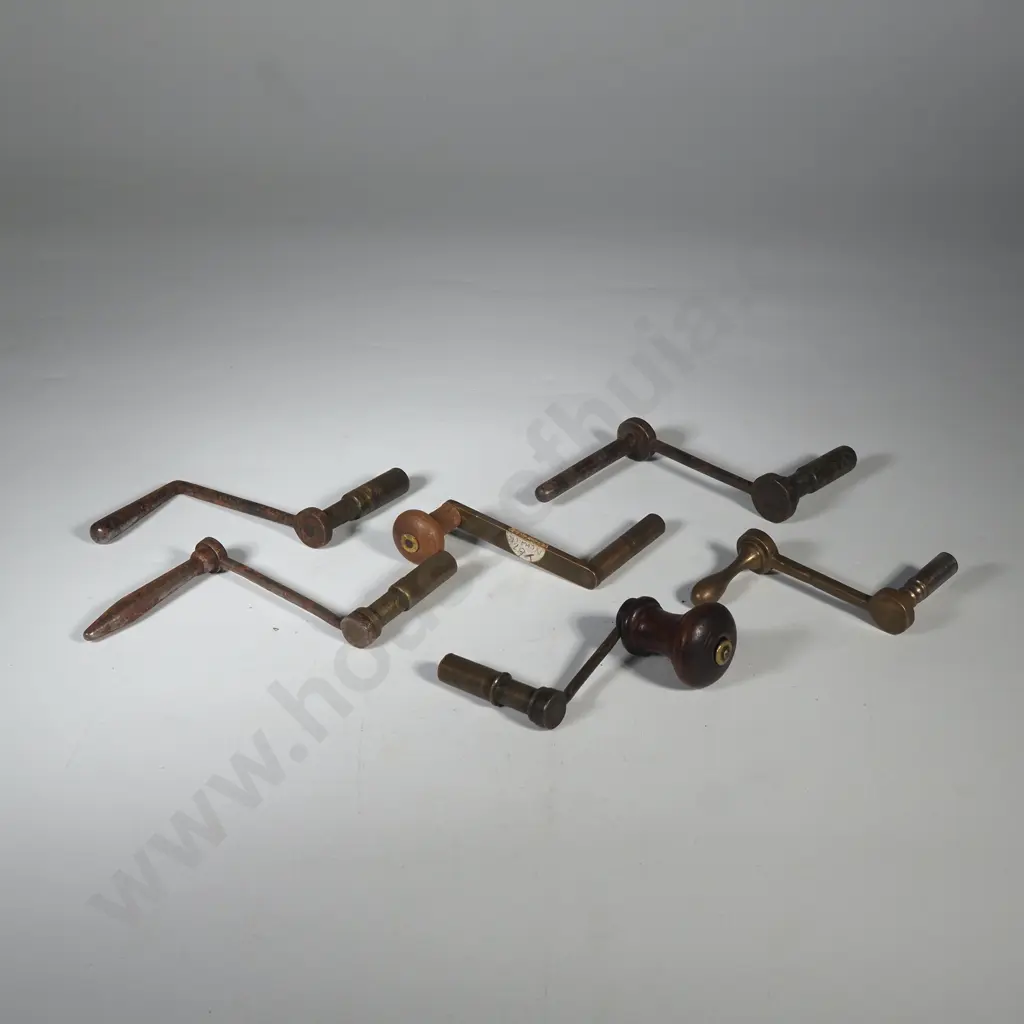Six Antique Grandfather Clock Keys Image 1++