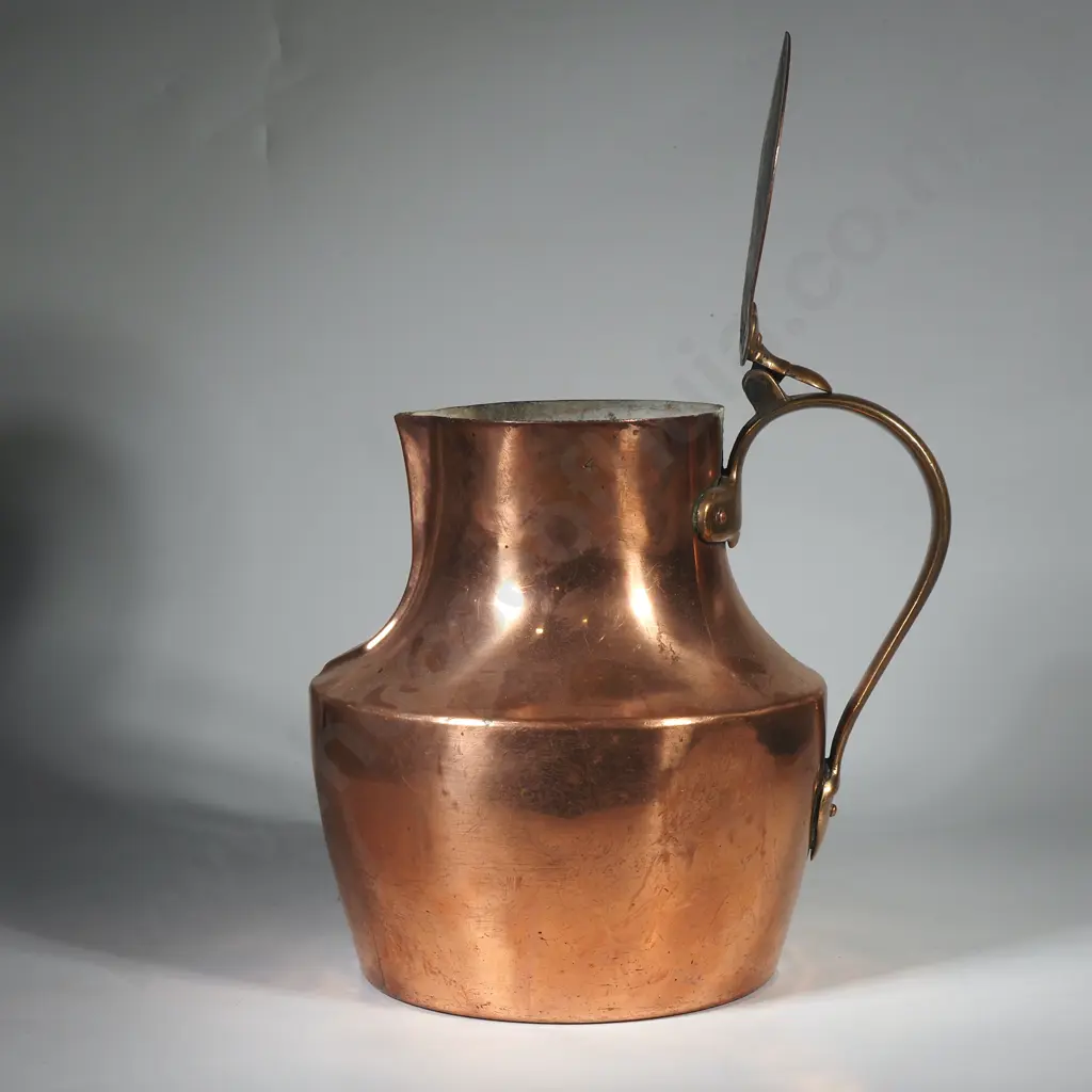Antique French Copper Pitcher Image 1++