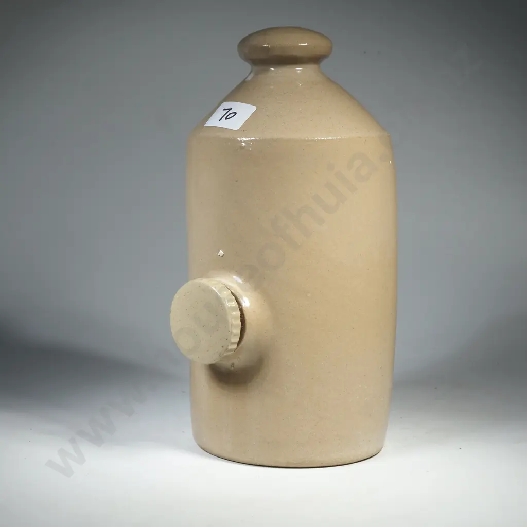 Vintage  Dome Top  Stoneware Hot Water Bottle, Possibly Produced by Pearson Chesterfield & Referred to as 'The Pig' Image 1++