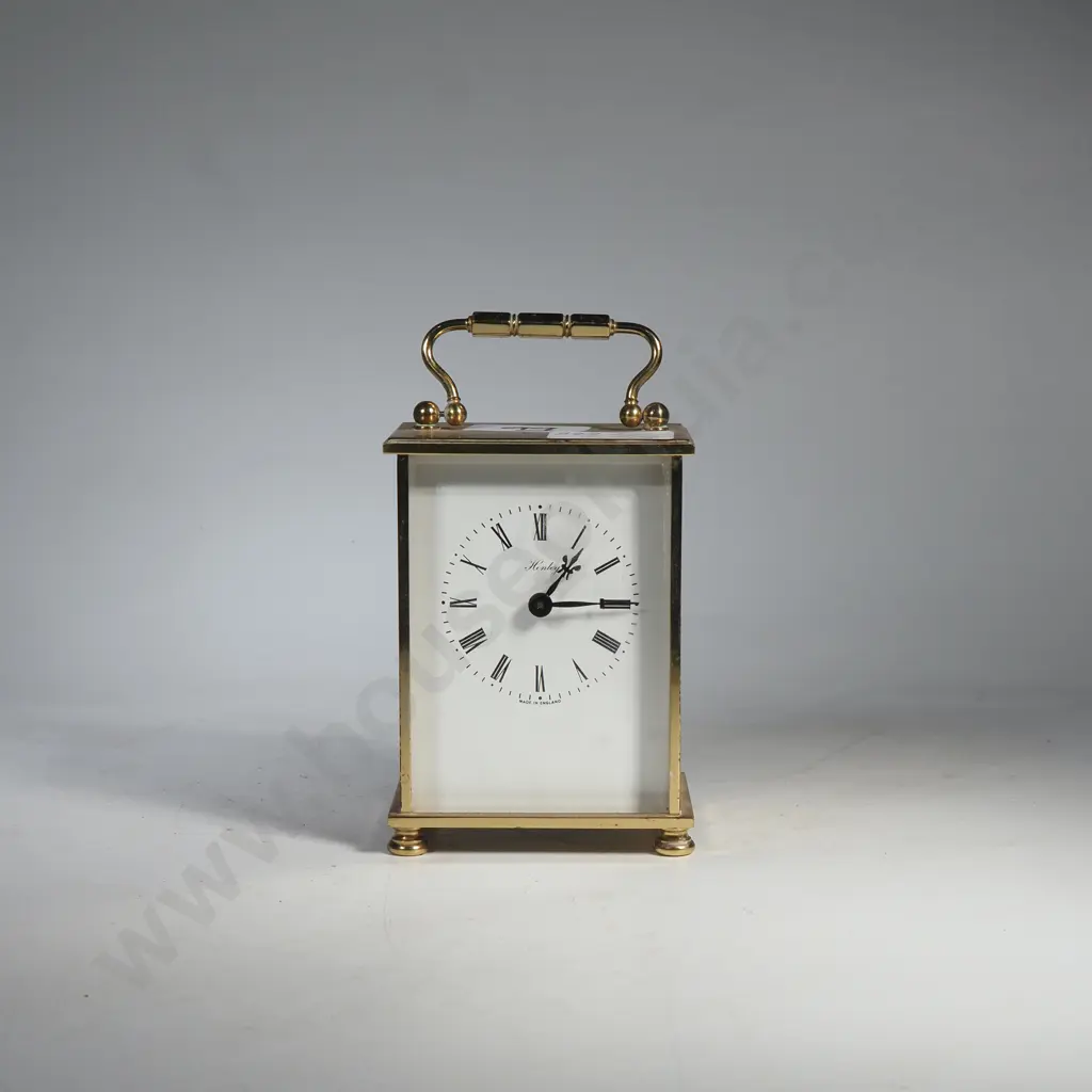 Vintage English Henley Brass Quartz Carriage Clock Image 1++