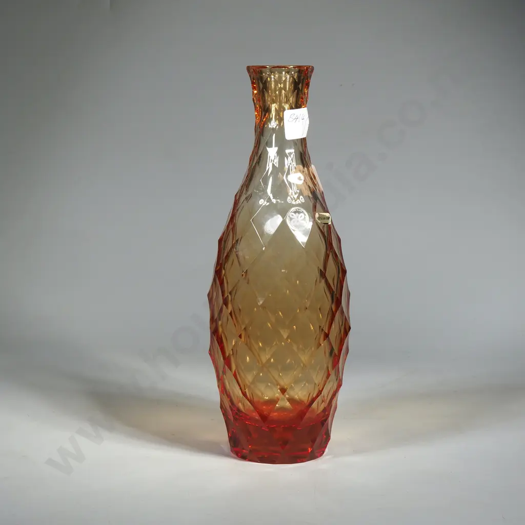Vintage Hoya Crystal Japan Vase or Decanter Base Image 1++