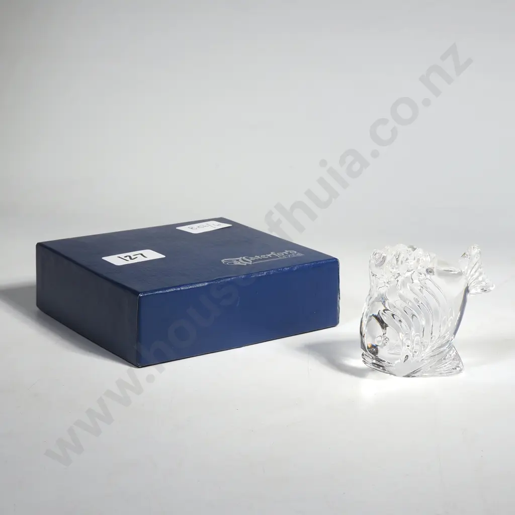 Boxed Waterford Fish Figurine/ Paperweight Image 1++