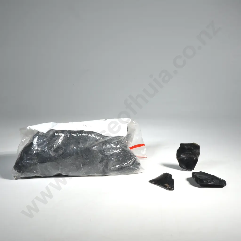 Collection of Obisidian Glass Chips Image 1++
