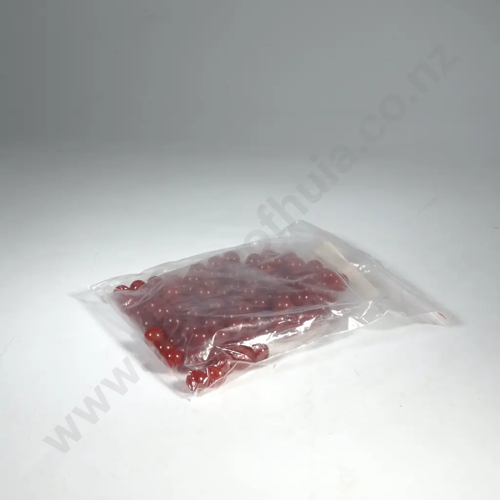 Quantity of 10mm Carnelian Beads- Ex Jewellers Stock Image 1++