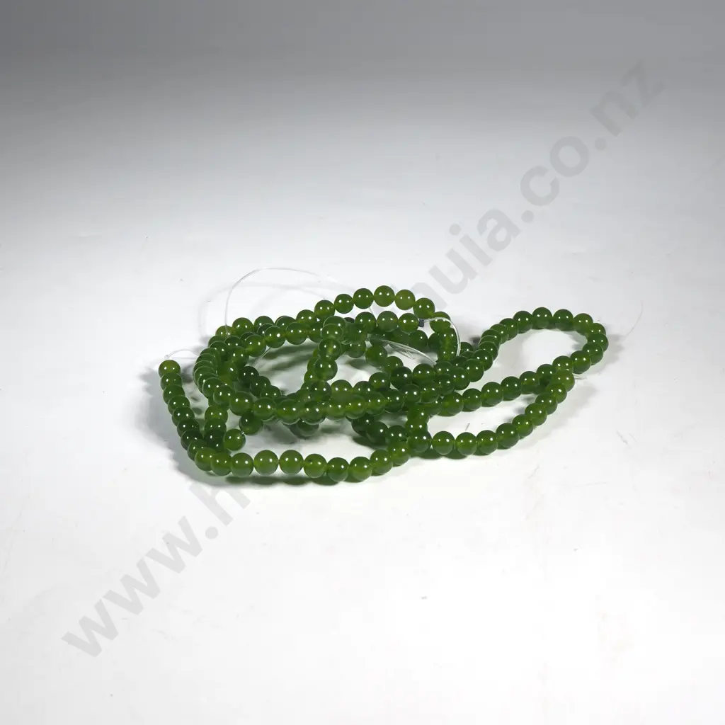 Quantity of 6mm Nephrite Jade Beads Image 1++