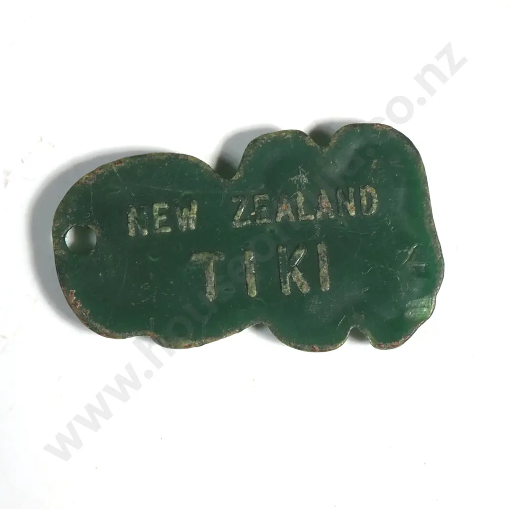 Plastic Air New Zealand Tiki & Two Copper Stick Pins w Tiki Top Image 1++