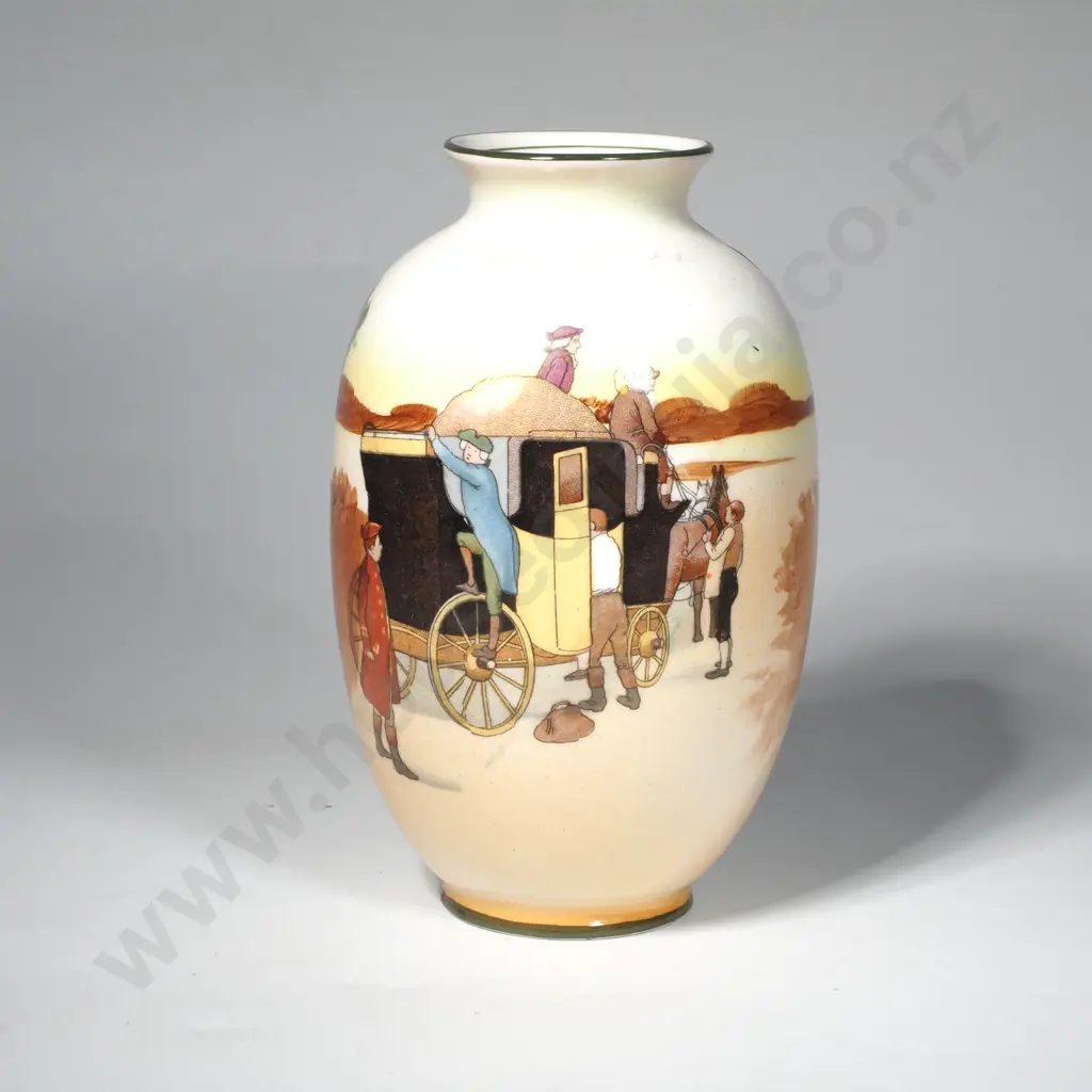 Royal Doulton Coaching Scene Vase Image 1++
