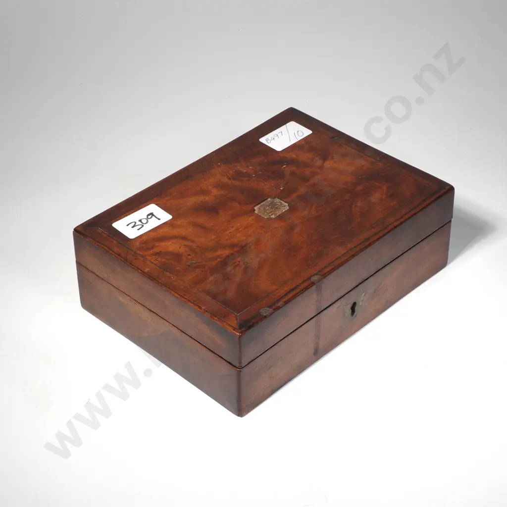 Antique Small Timber Jewellery Box a/f Image 1++