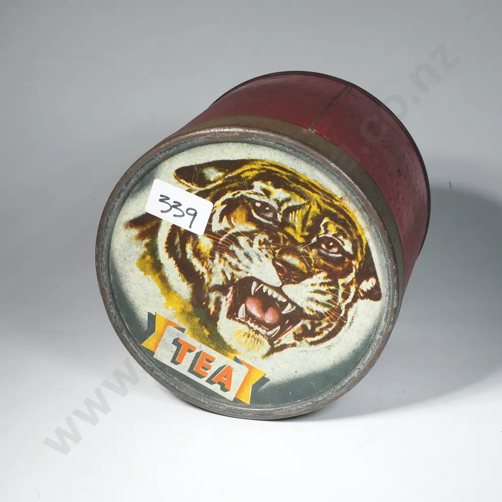 Vintage Tiger Tea Tin - J Rattray & Son Ltd Dunedin Image 1++
