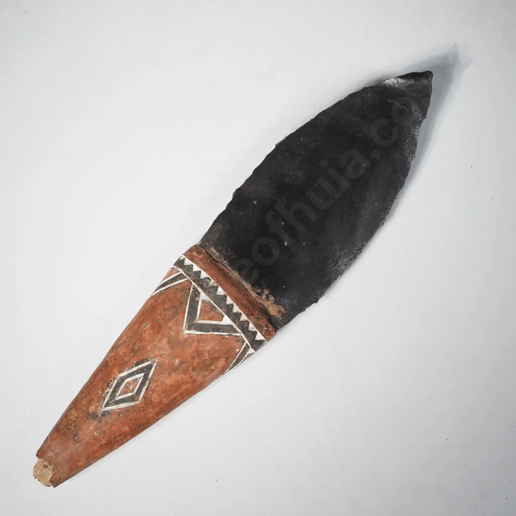 Traditional Admiralty Islands Obsidian Dagger from Papua New Guinea, the Blade from  Obisidian Glass Image 1++