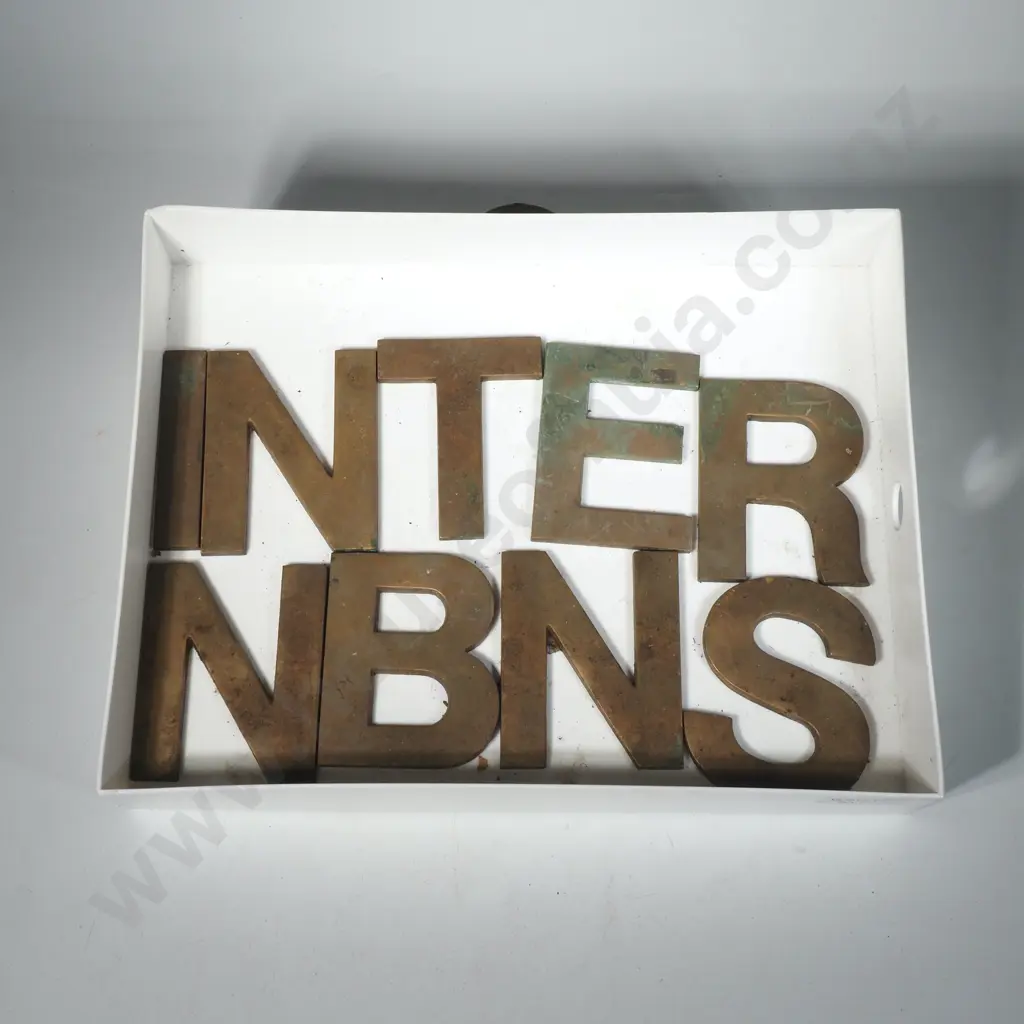 Selection of Brass Letters Image 1++
