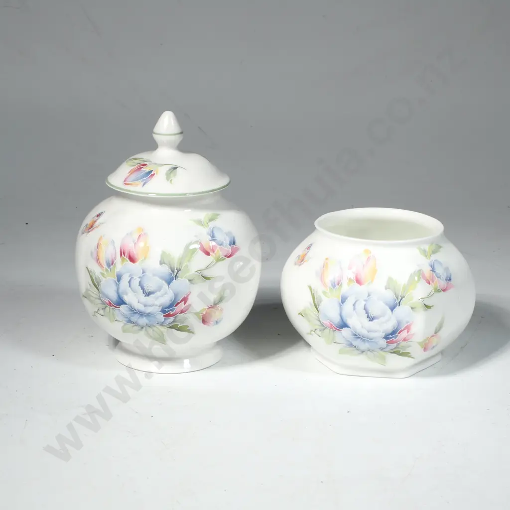Ansley 'Celest' Lidded Pot & Squat Vase Image 1++