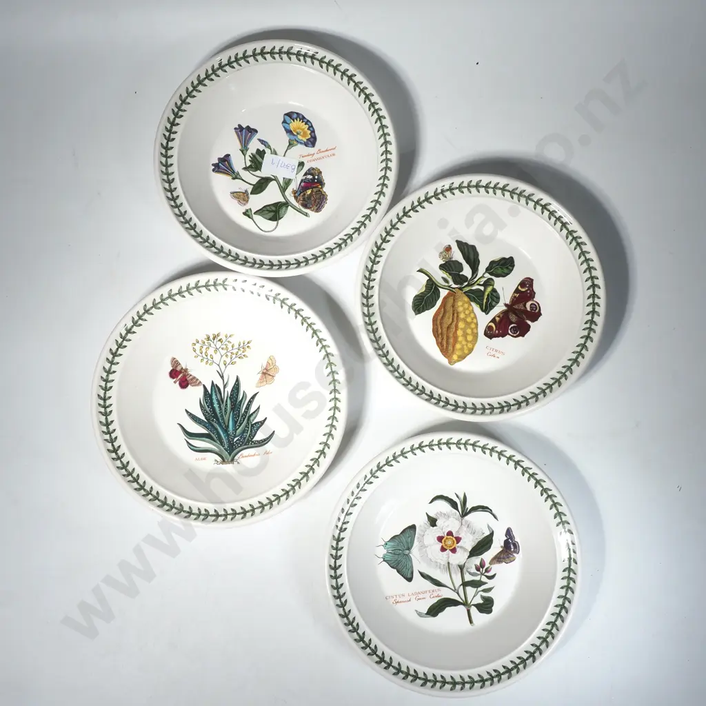 Four Portmeirion Botanic Garden Low Pasta Bowls Image 1++