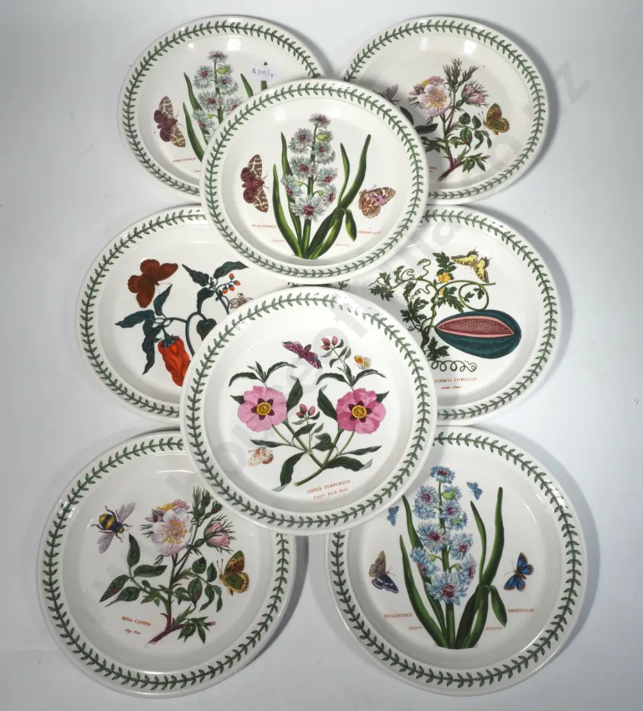 Eight Portmeirion Botanic Garden Entree Plates Image 1++