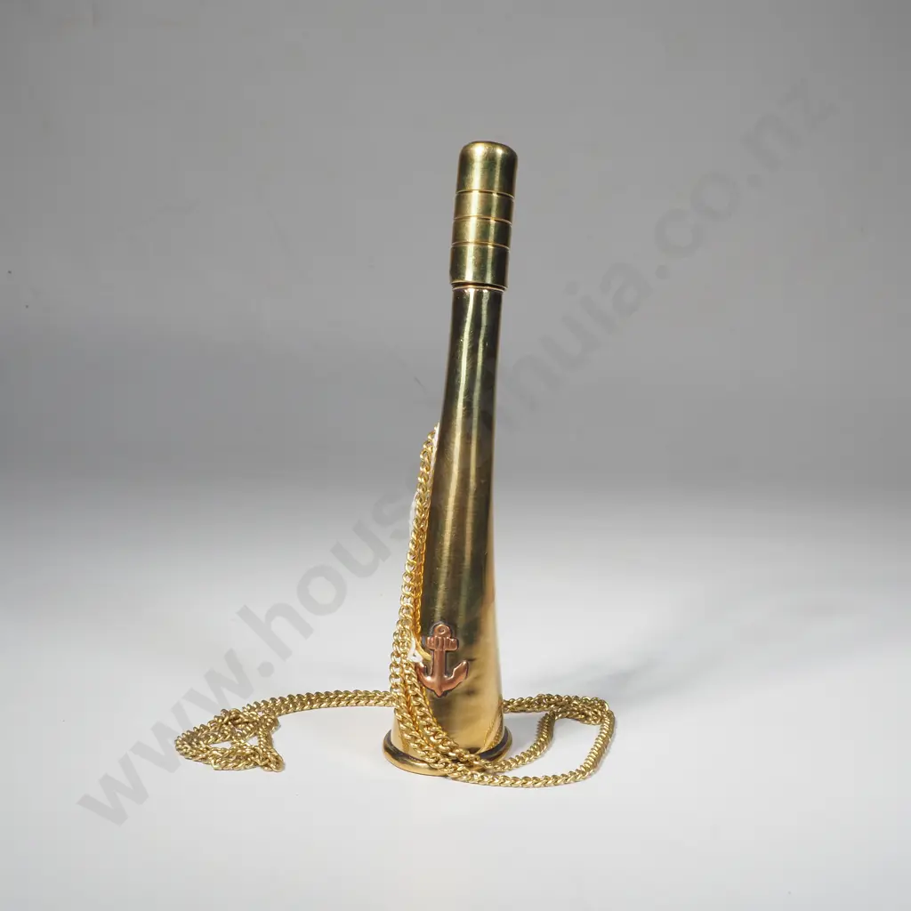 Brass Bugal on Chain Image 1++